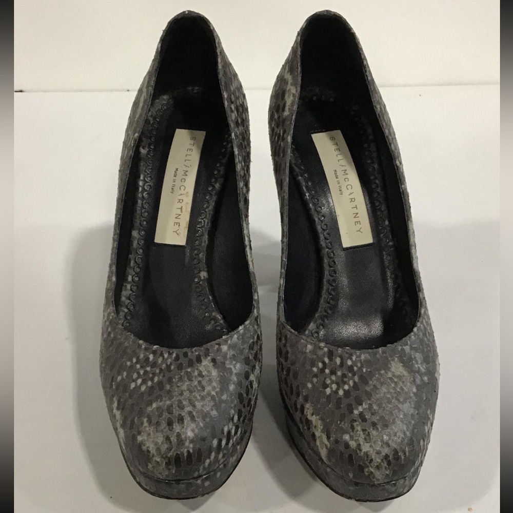 Women’s Stella McCartney Snake Print Platform High Heel Pumps Size 35.5